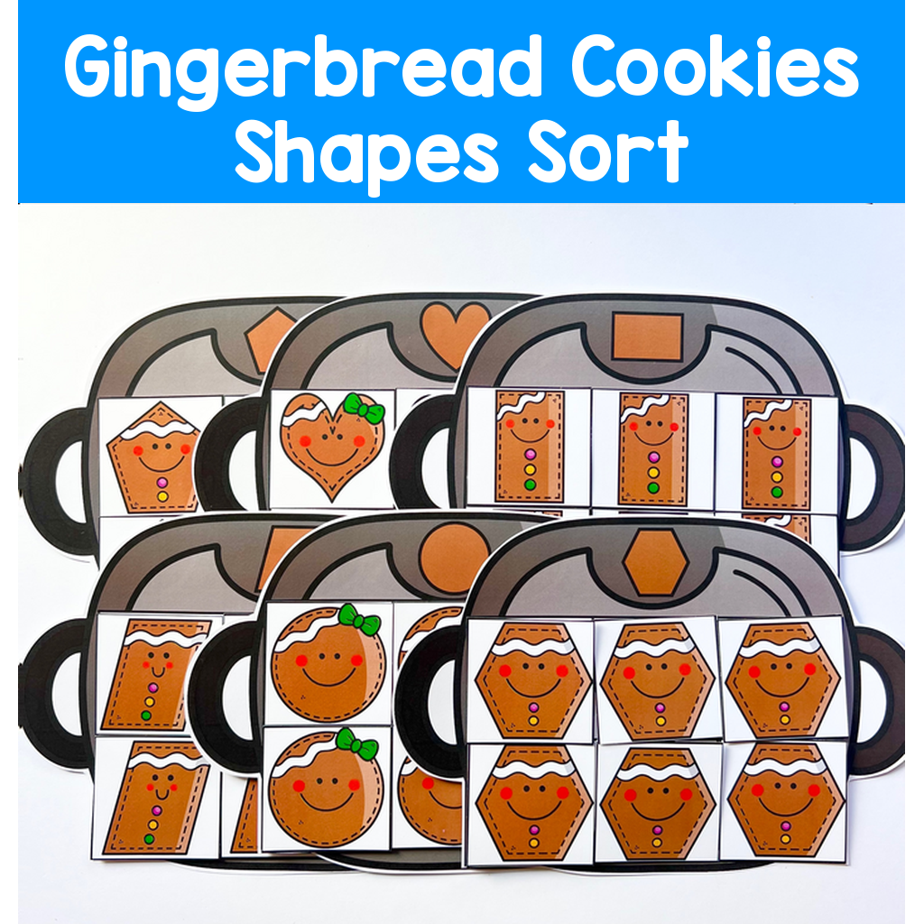 Gingerbread Cookies Shapes Sort