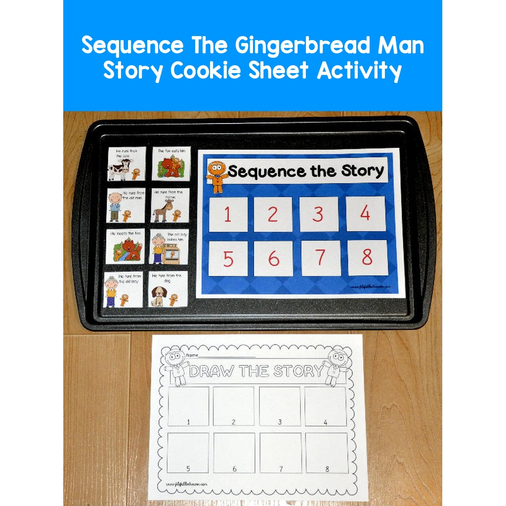 Sequence The Gingerbread Man Story Cookie Sheet Activity