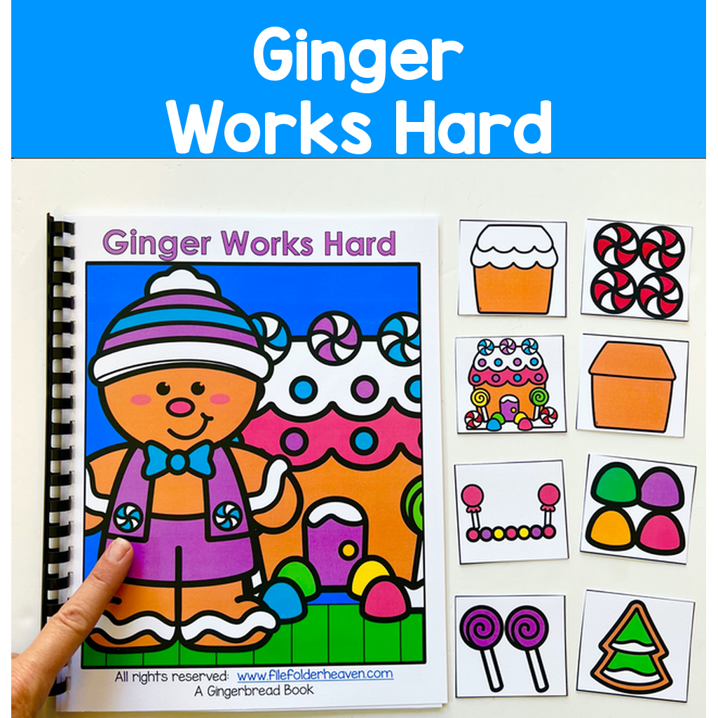 Gingerbread Adapted Book And Activities, "Ginger Works Hard"