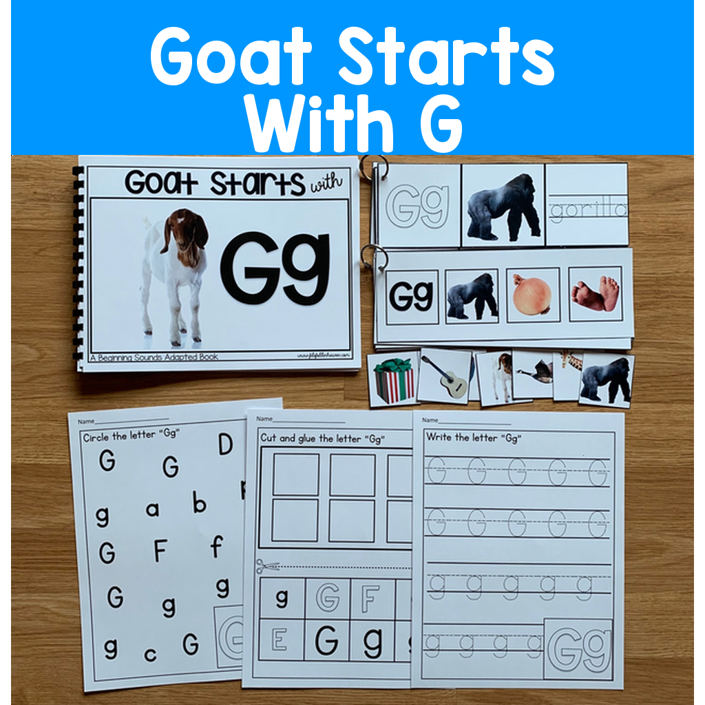 "Goat Starts With G" (Beginning Sounds Adapted Book )