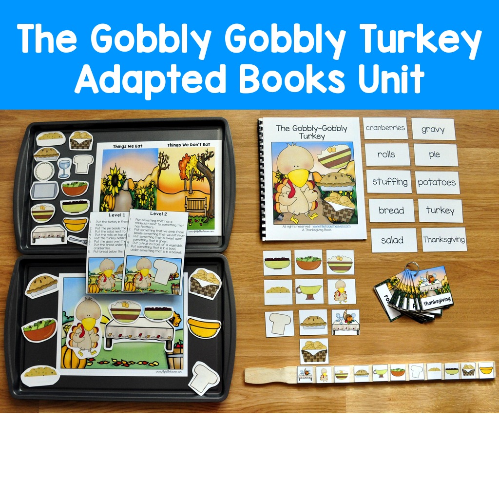 The Gobbly Gobbly Turkey Adapted Books Unit
