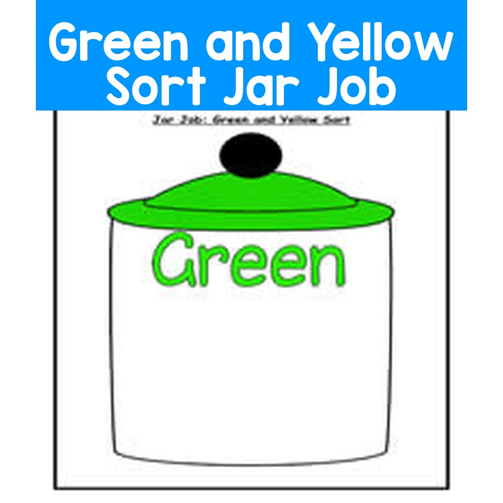 Green and Yellow Sort Jar Job