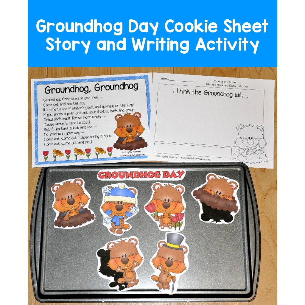 Groundhog Day Cookie Sheet Story and Writing Activity