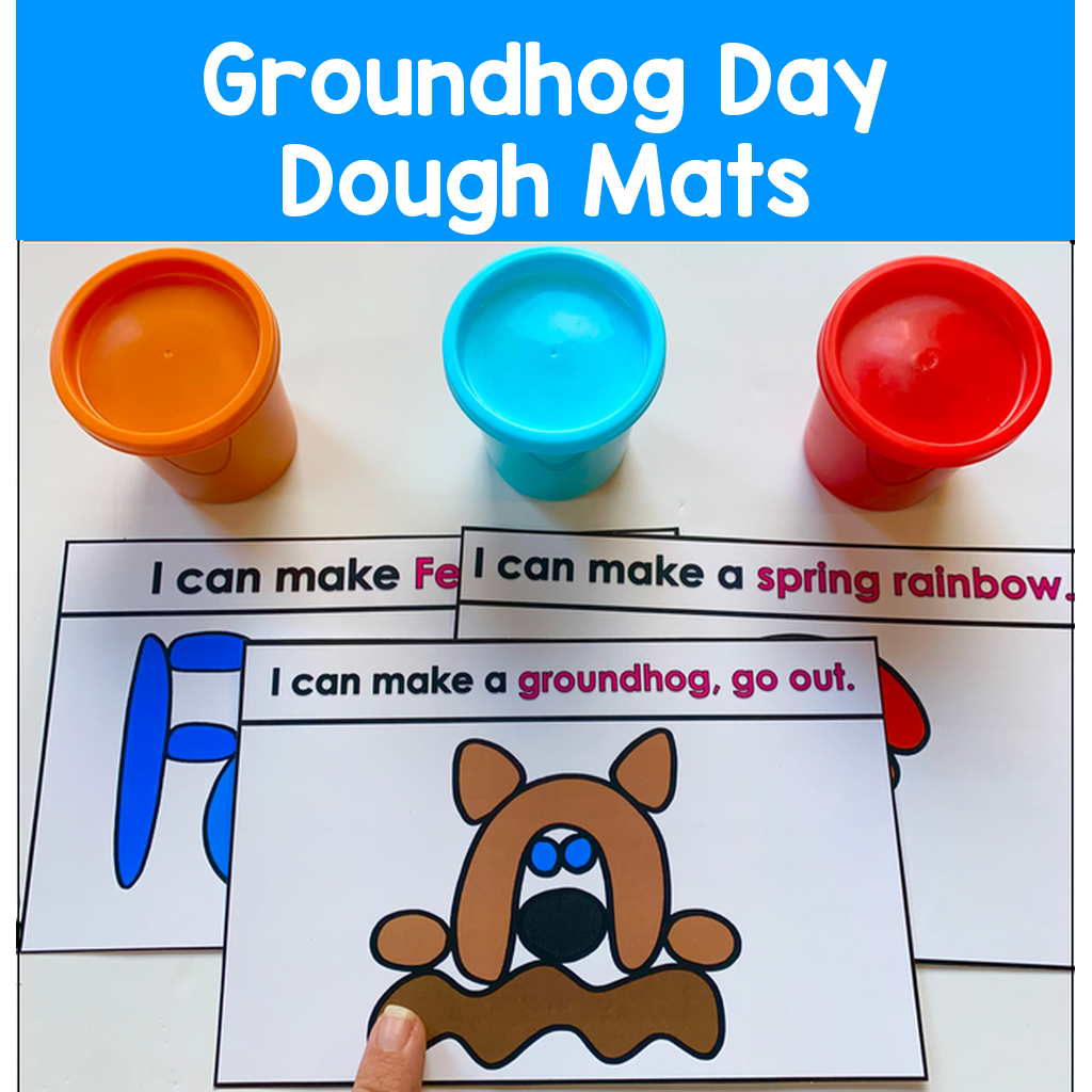 Groundhog Day Dough Mats