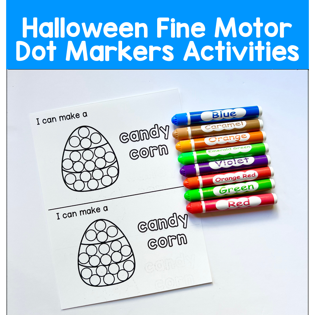 Halloween Fine Motor Dot Markers Activities