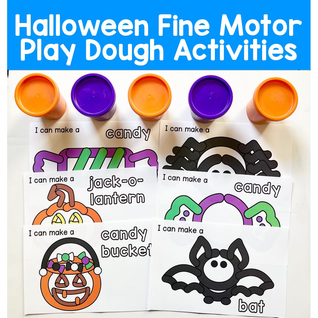 Halloween Fine Motor Play Dough Activities