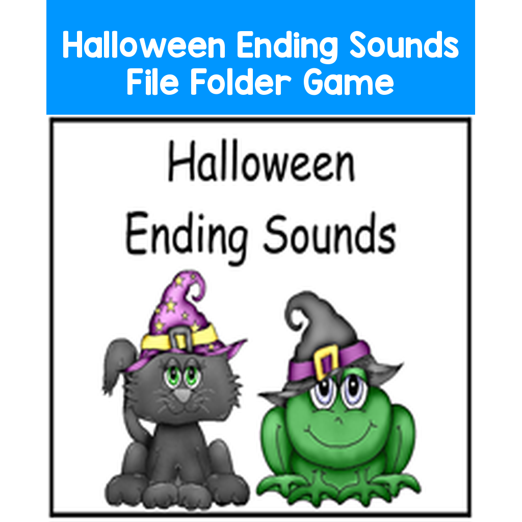 Halloween Ending Sounds File Folder Game