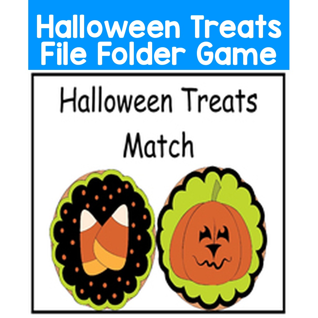Halloween Treats File Folder Game