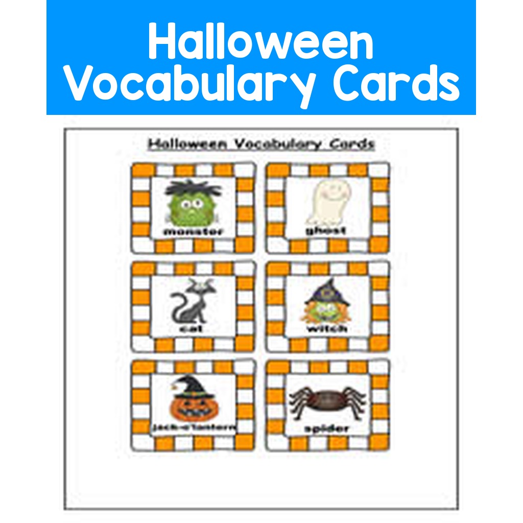 Halloween Vocabulary Cards
