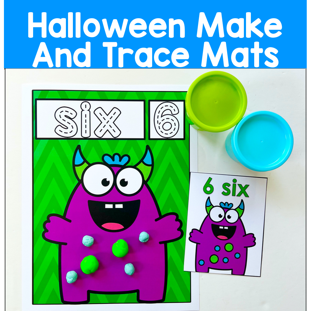 Halloween Make And Trace Mats