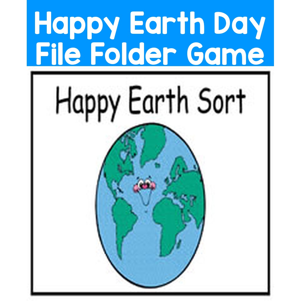 Happy Earth Day File Folder Game