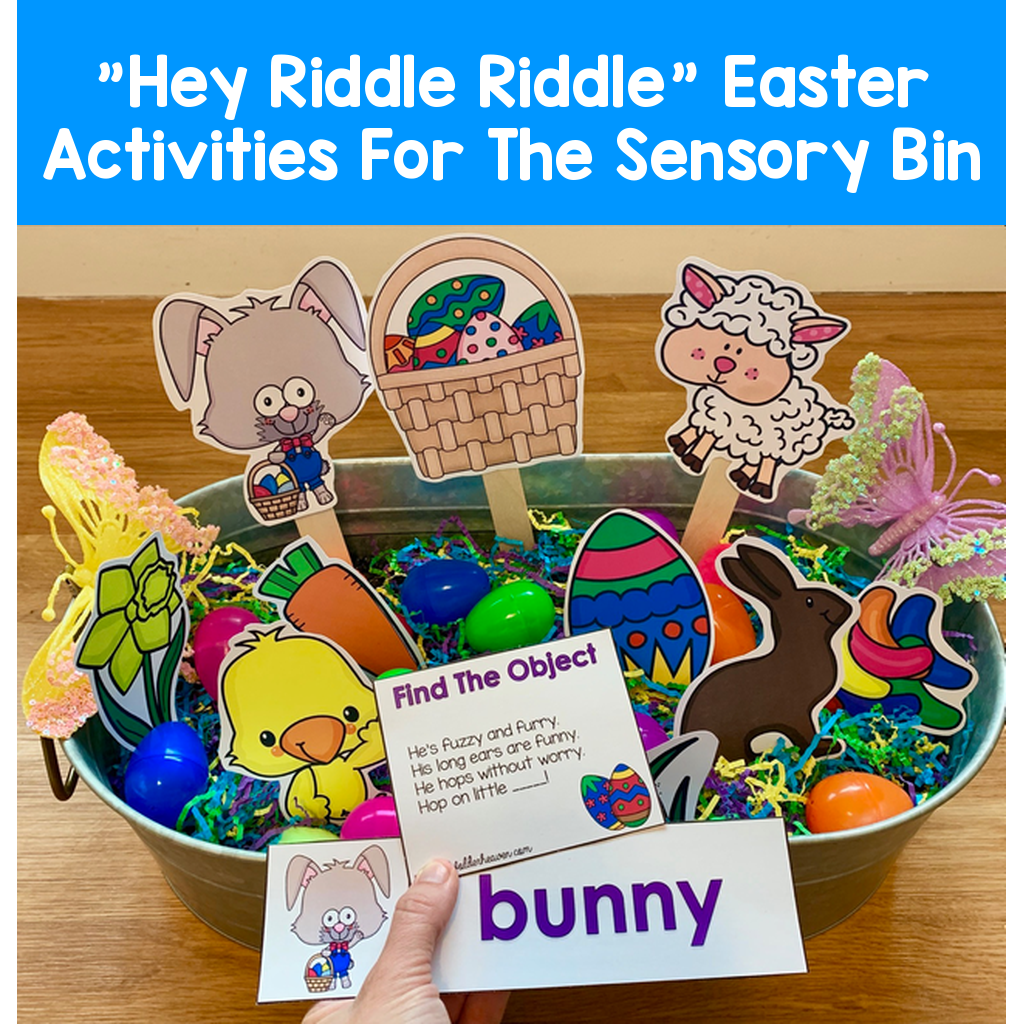 "Hey Riddle Riddle" Easter Activities For The Sensory Bin | File Folder ...
