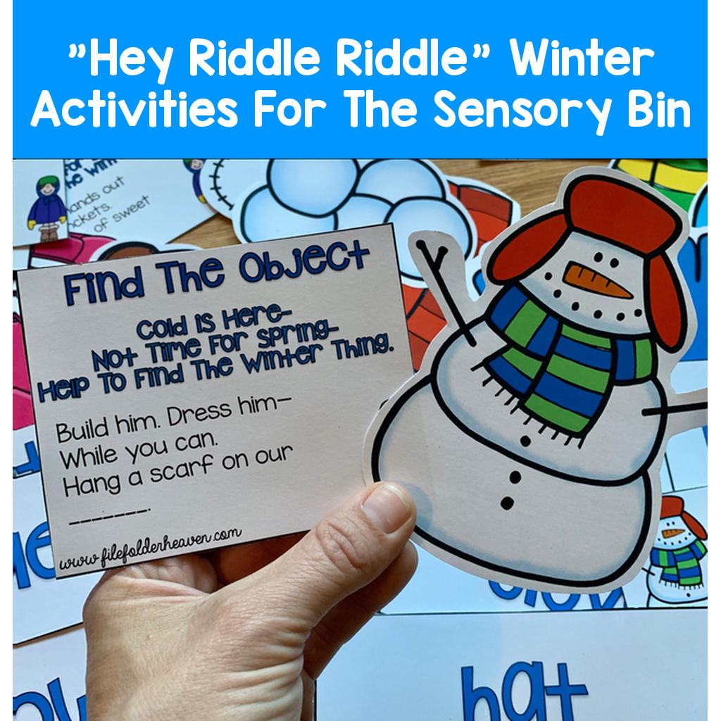 "Hey Riddle Riddle" Winter Activities For The Sensory Bin