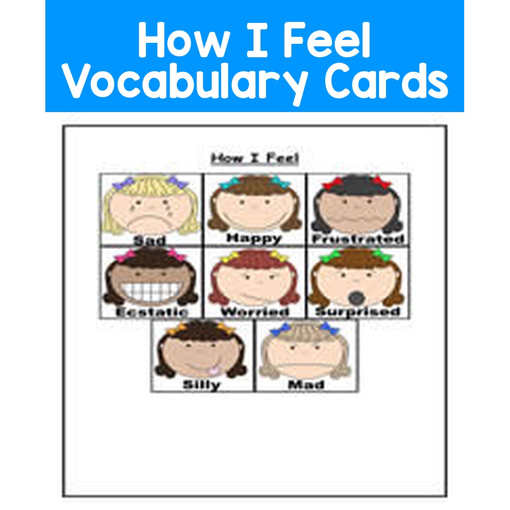 How I Feel Vocabulary Cards