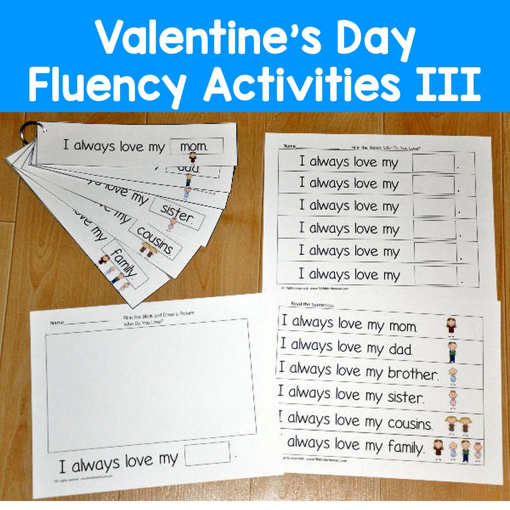 Valentine's Day Fluency Activities III