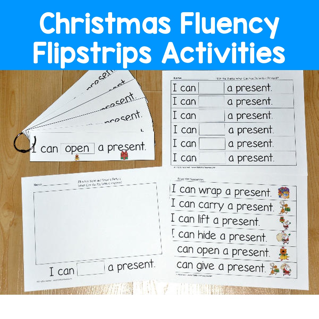 Christmas Fluency Flipstrips Activities