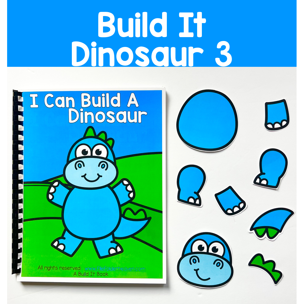 Build It Adapted Book:  I Can Build A Dinosaur 3