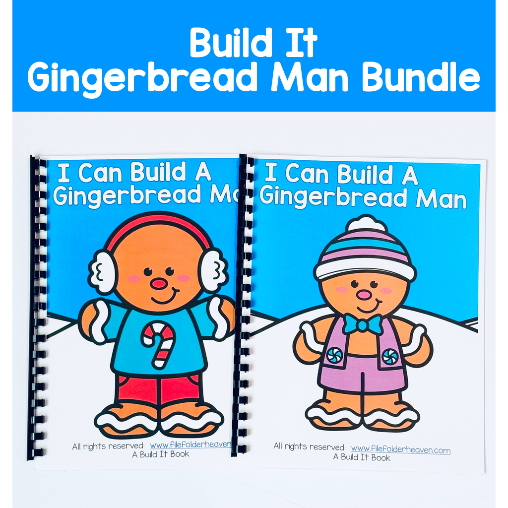 Build It Adapted Books Mini-Bundle: Gingerbread Man Theme