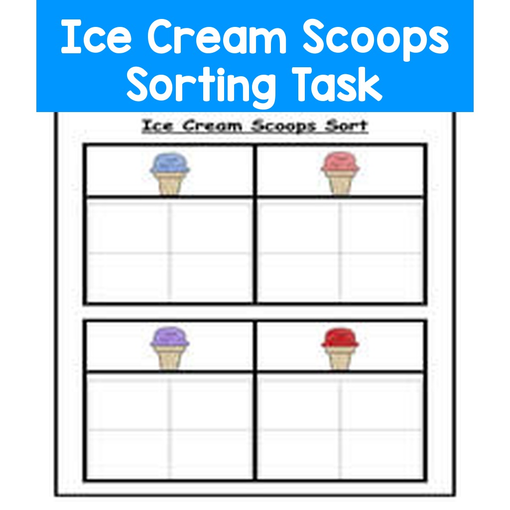 Ice Cream Scoops Sorting Task