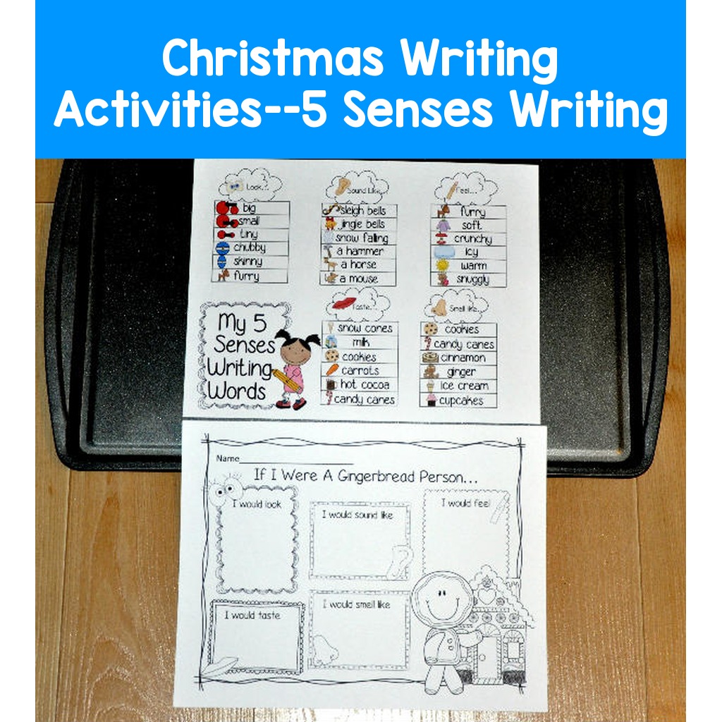 Christmas Writing Activities--5 Senses Writing