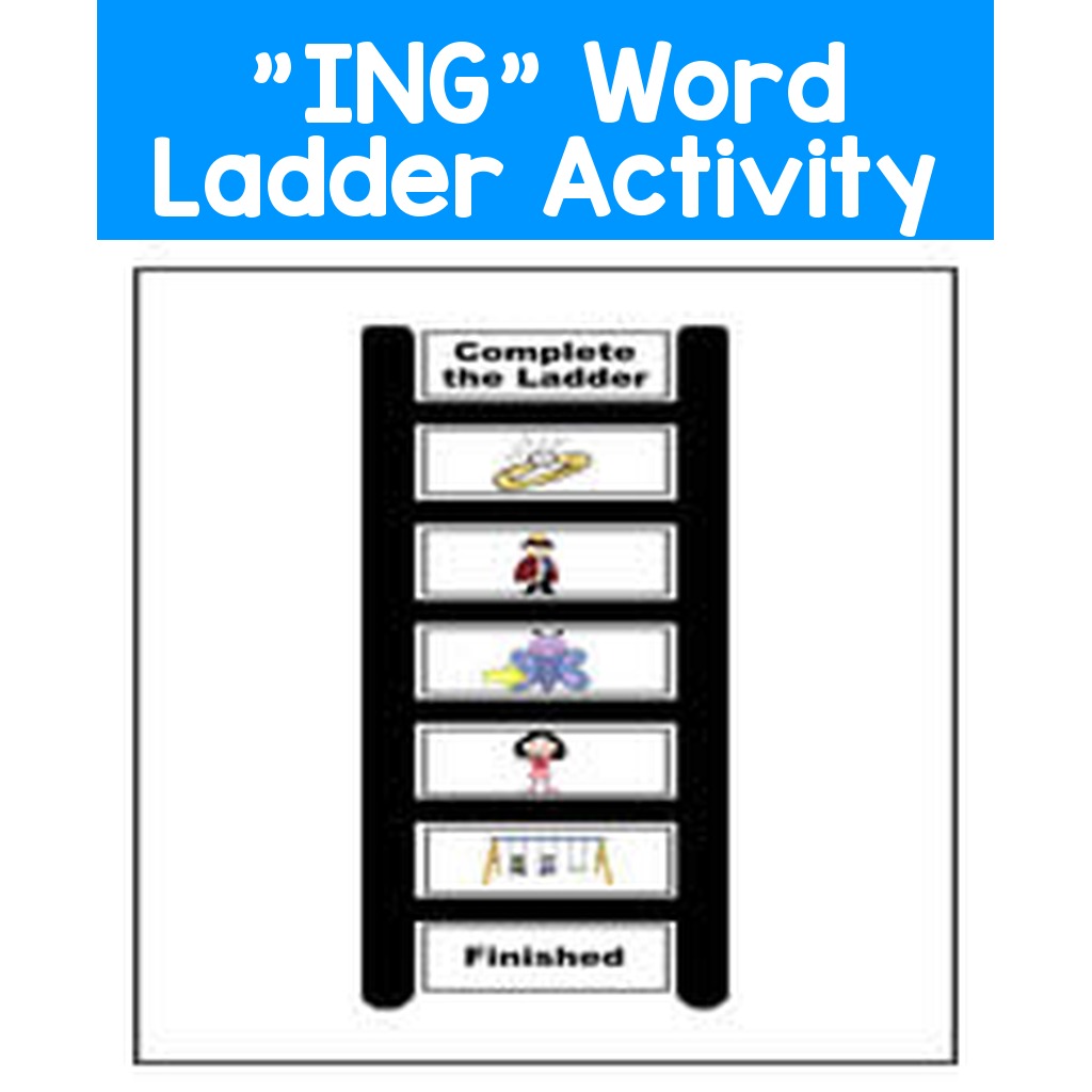 "ING" Word Ladder Activity