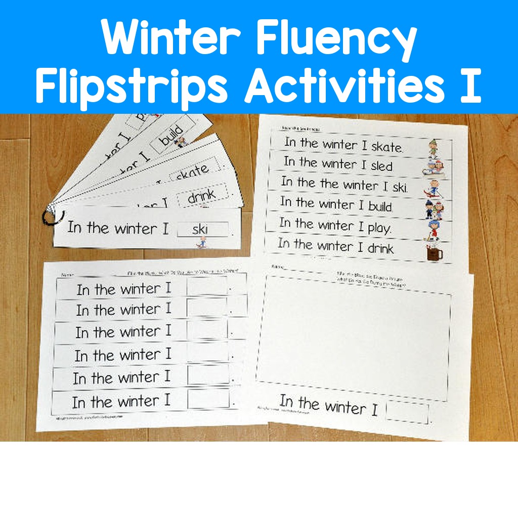 Winter Fluency Flipstrips Activities I