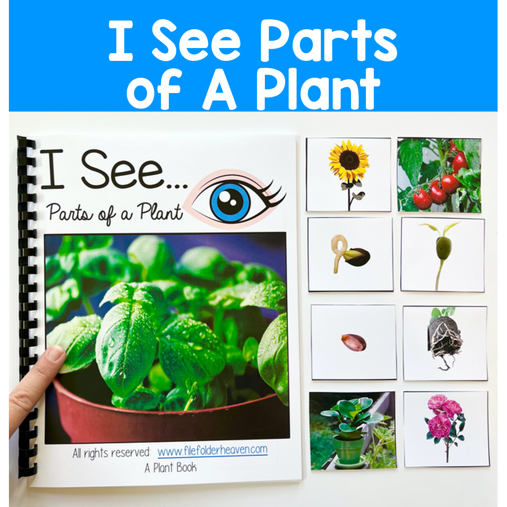 "I See" Parts of A Plant Adapted Book (With Real Photos)
