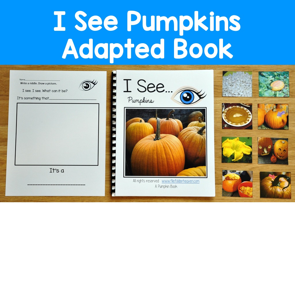 "I See" Pumpkins Adapted Book (w/Real Photos)
