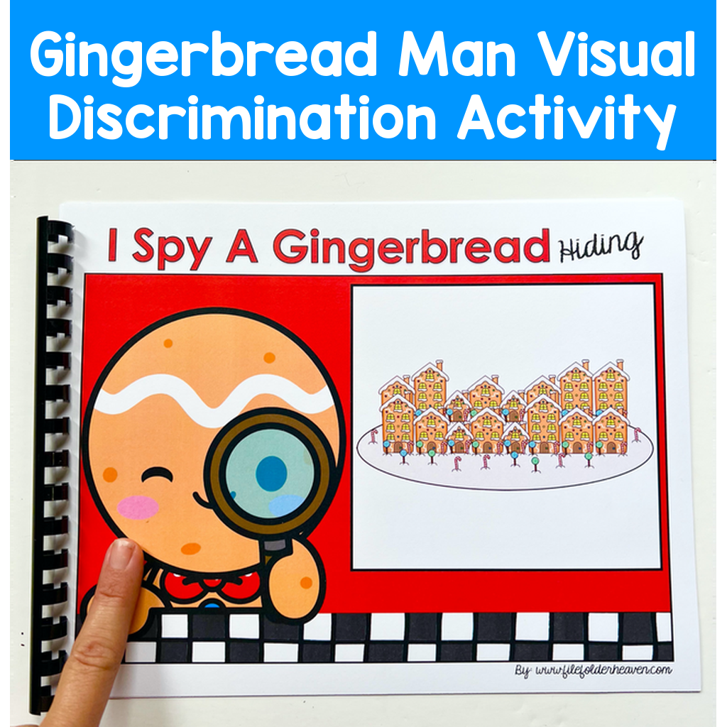 Gingerbread Man Visual Discrimination Activity