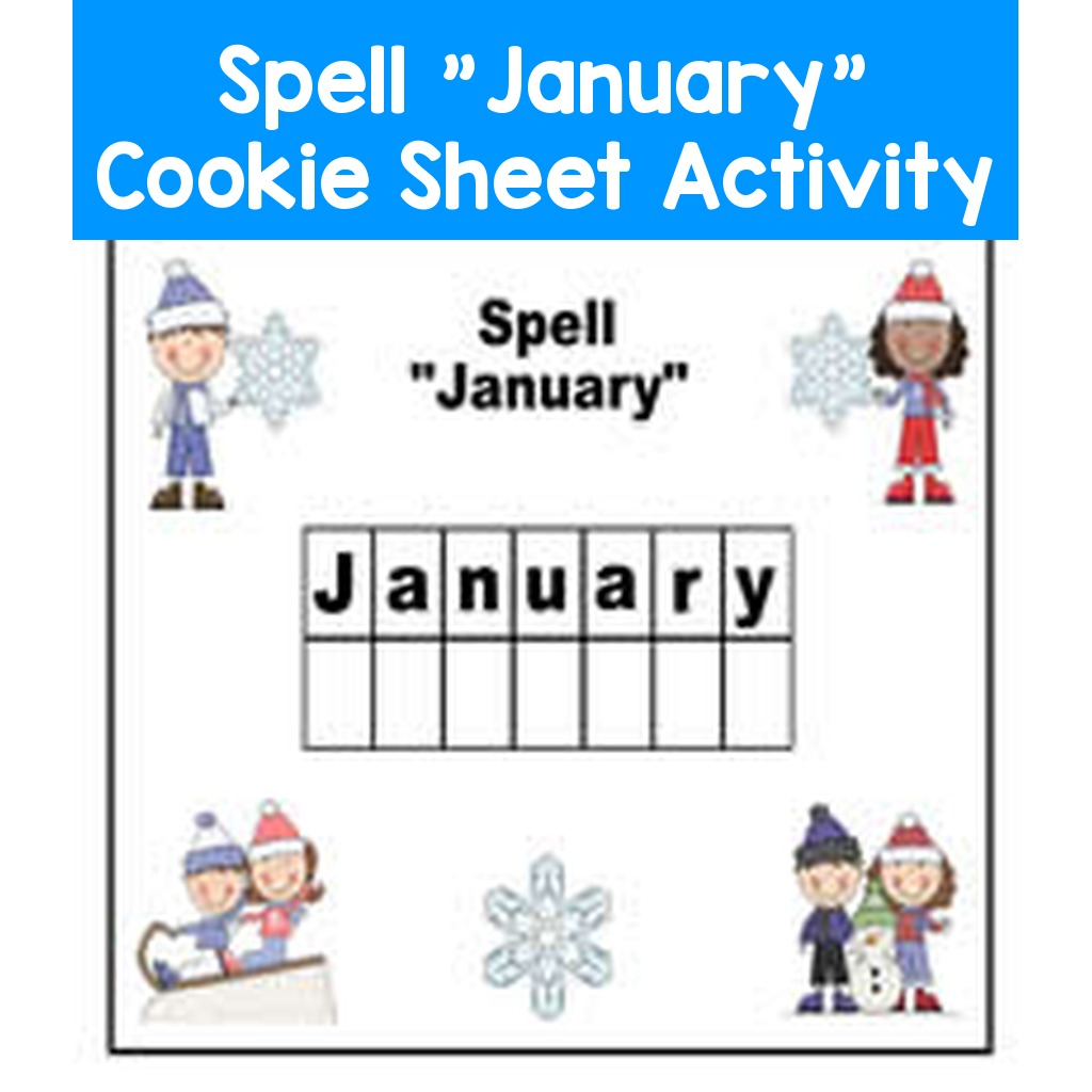 Spell "January" Cookie Sheet Activity