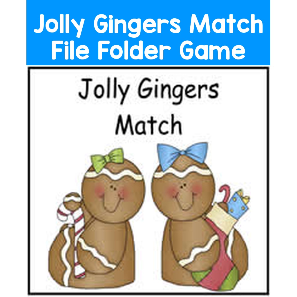 Jolly Gingers Match File Folder Game