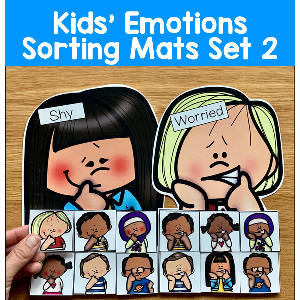 Kids' Emotions Sorting Mats Set 2