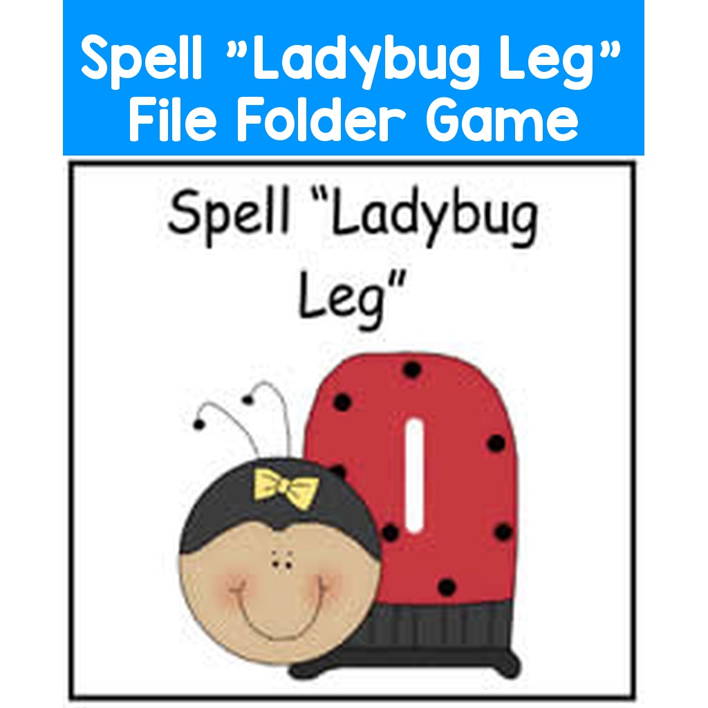Spell "Ladybug Leg" File Folder Game