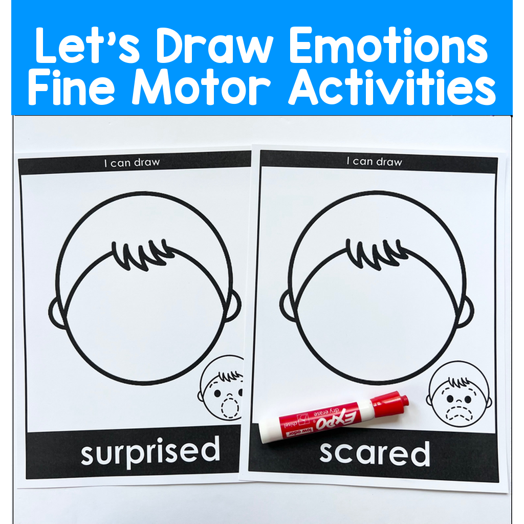 Let's Draw Emotions Fine Motor Activities