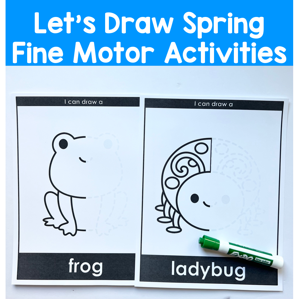 Let's Draw Spring Fine Motor Activities