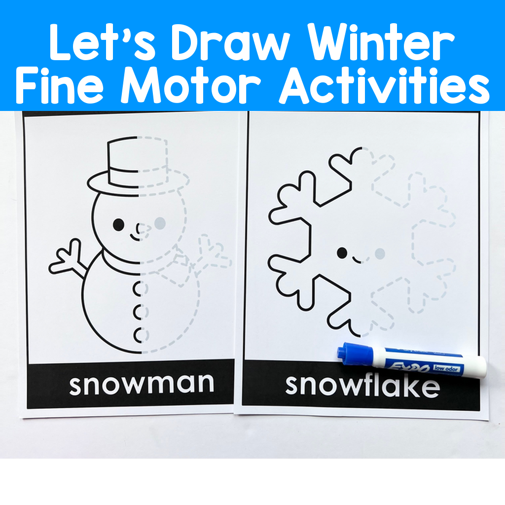 Let's Draw Winter Fine Motor Activities