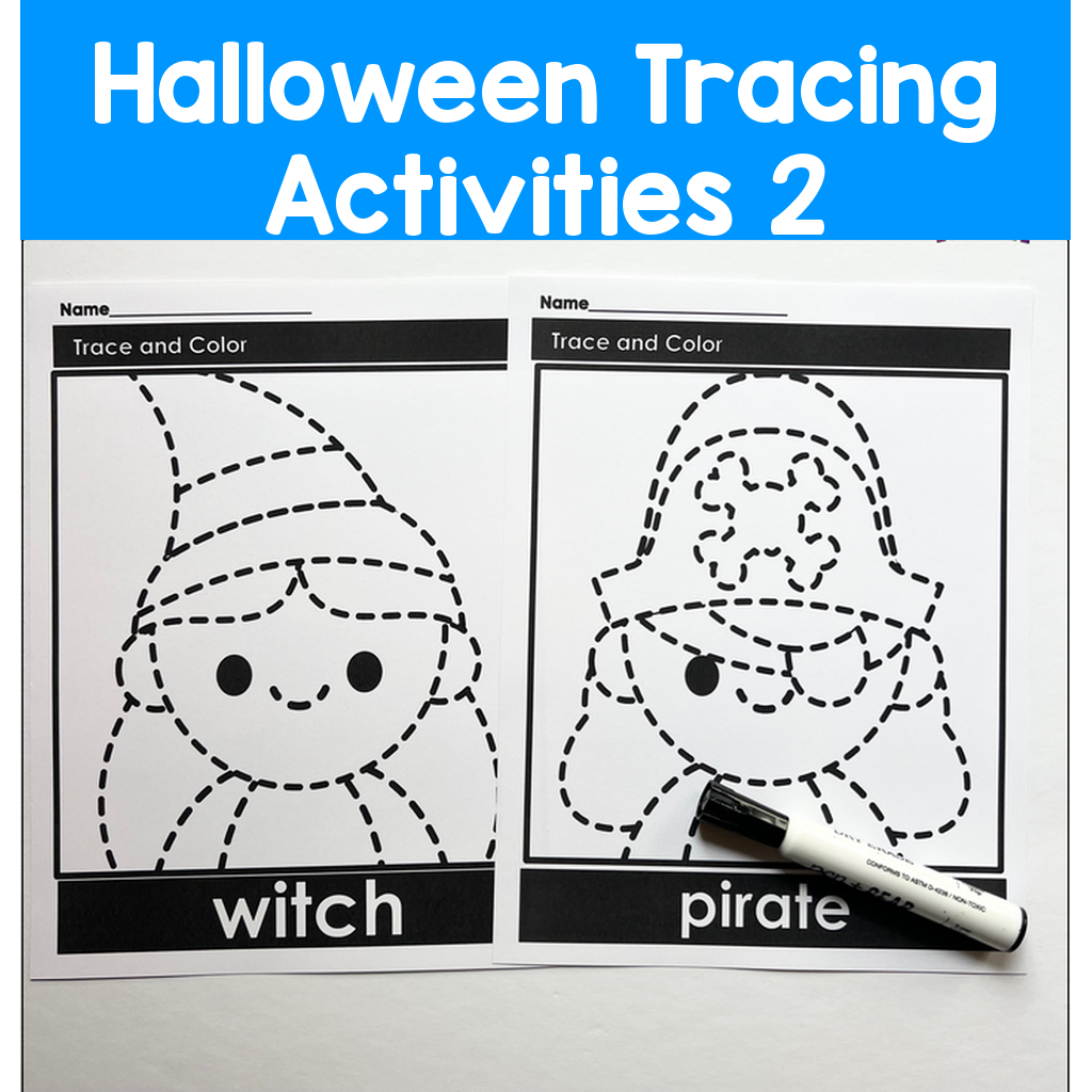 Halloween Tracing Activities 2