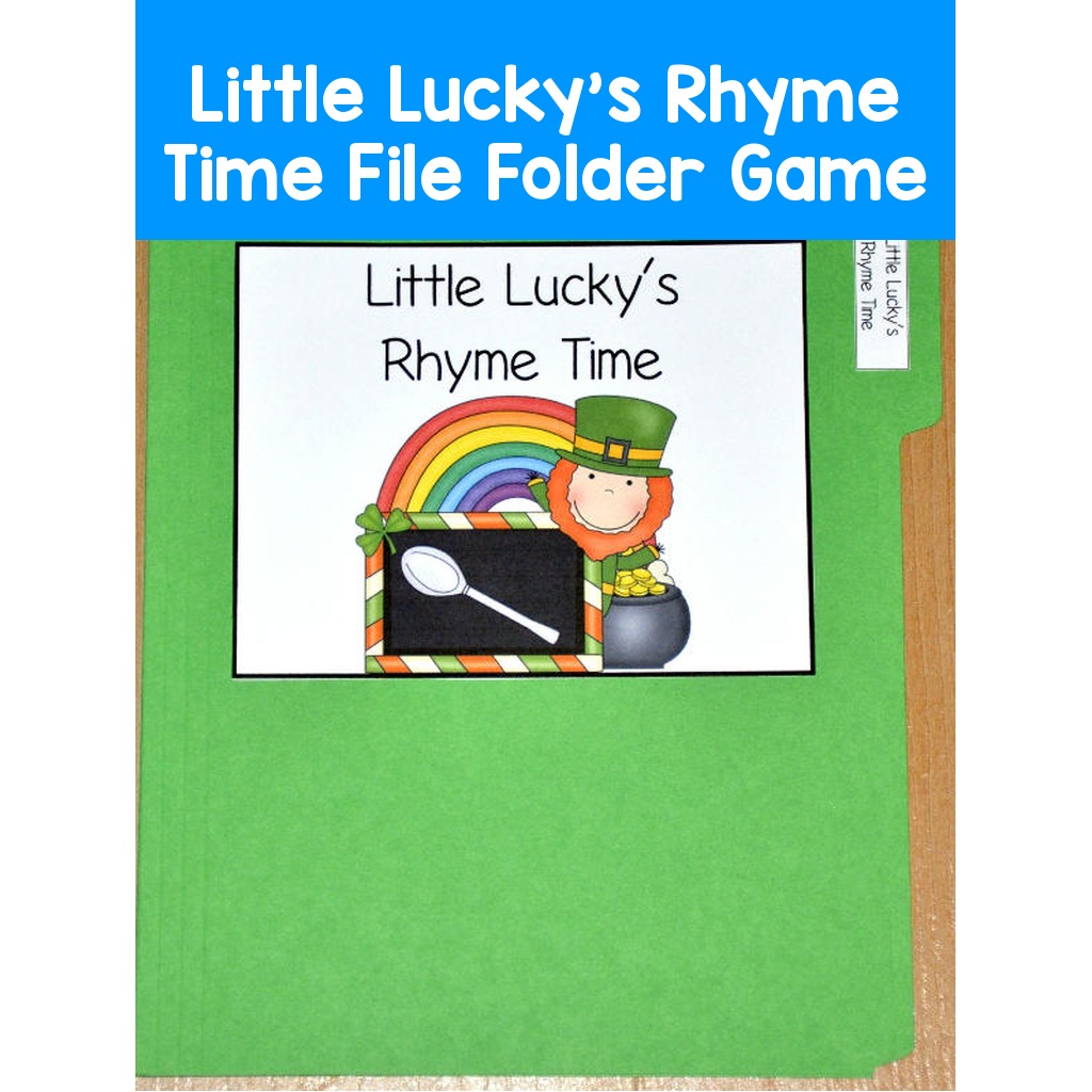 Little Lucky's Rhyme Time File Folder Game