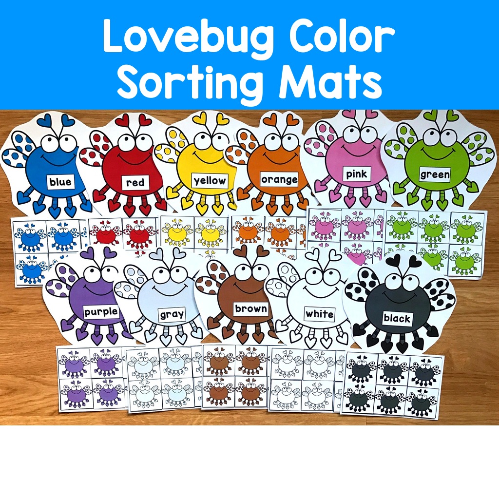 Lovebug Color Sorting Mats