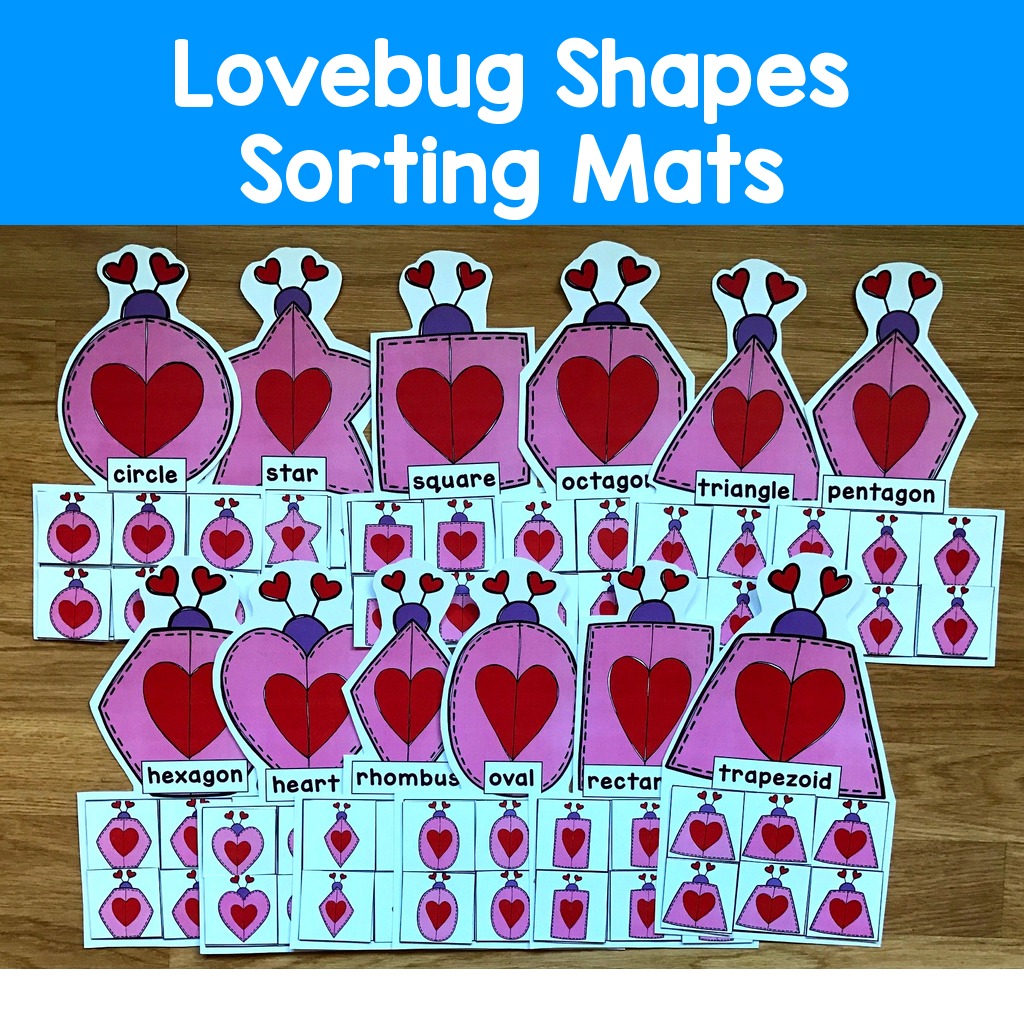 Lovebug Shapes Sorting Mats