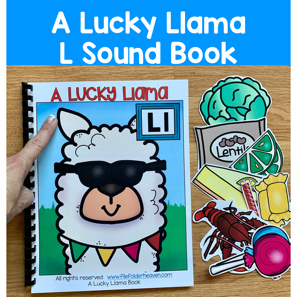 "A Lucky Llama" Adapted Book And Activities (L Sound)