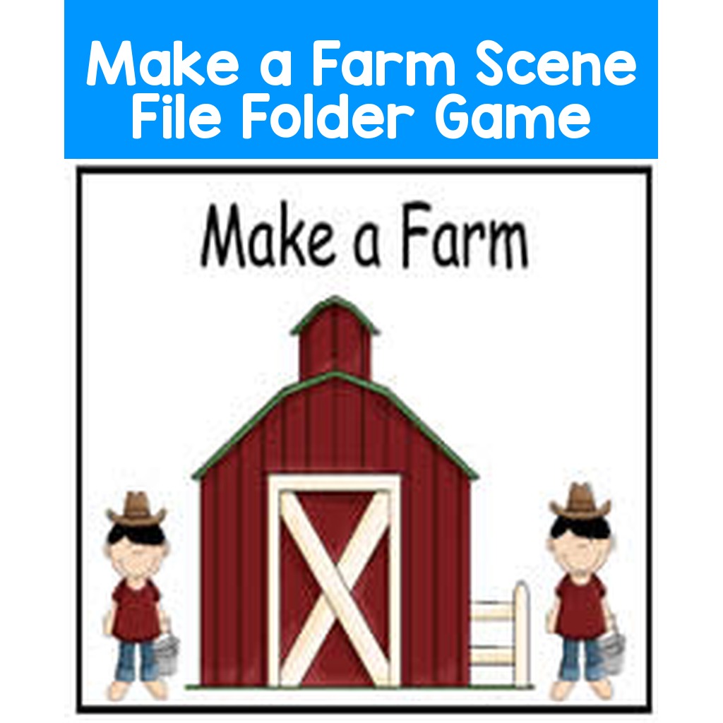 Make a Farm Scene File Folder Game