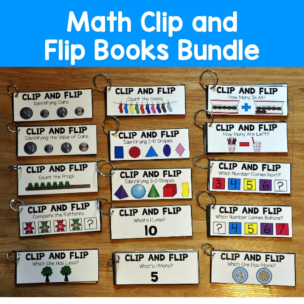 Math Clip and Flip Books Bundle