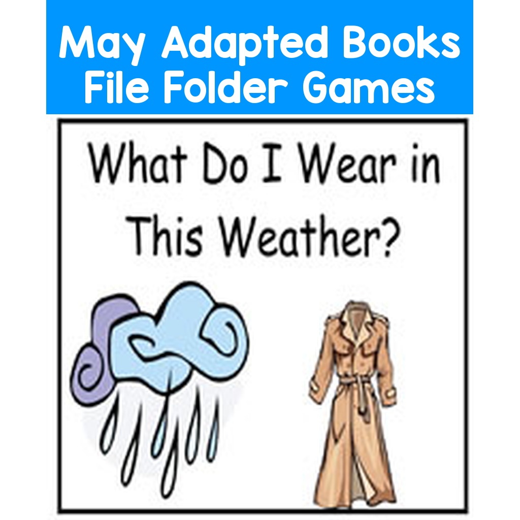 May Adapted Books File Folder Games