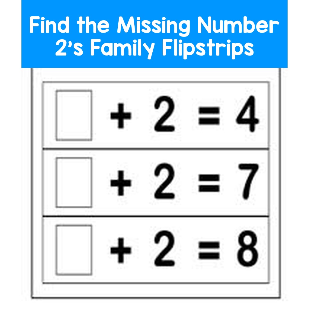 Find the Missing Number 2's Family Flipstrips