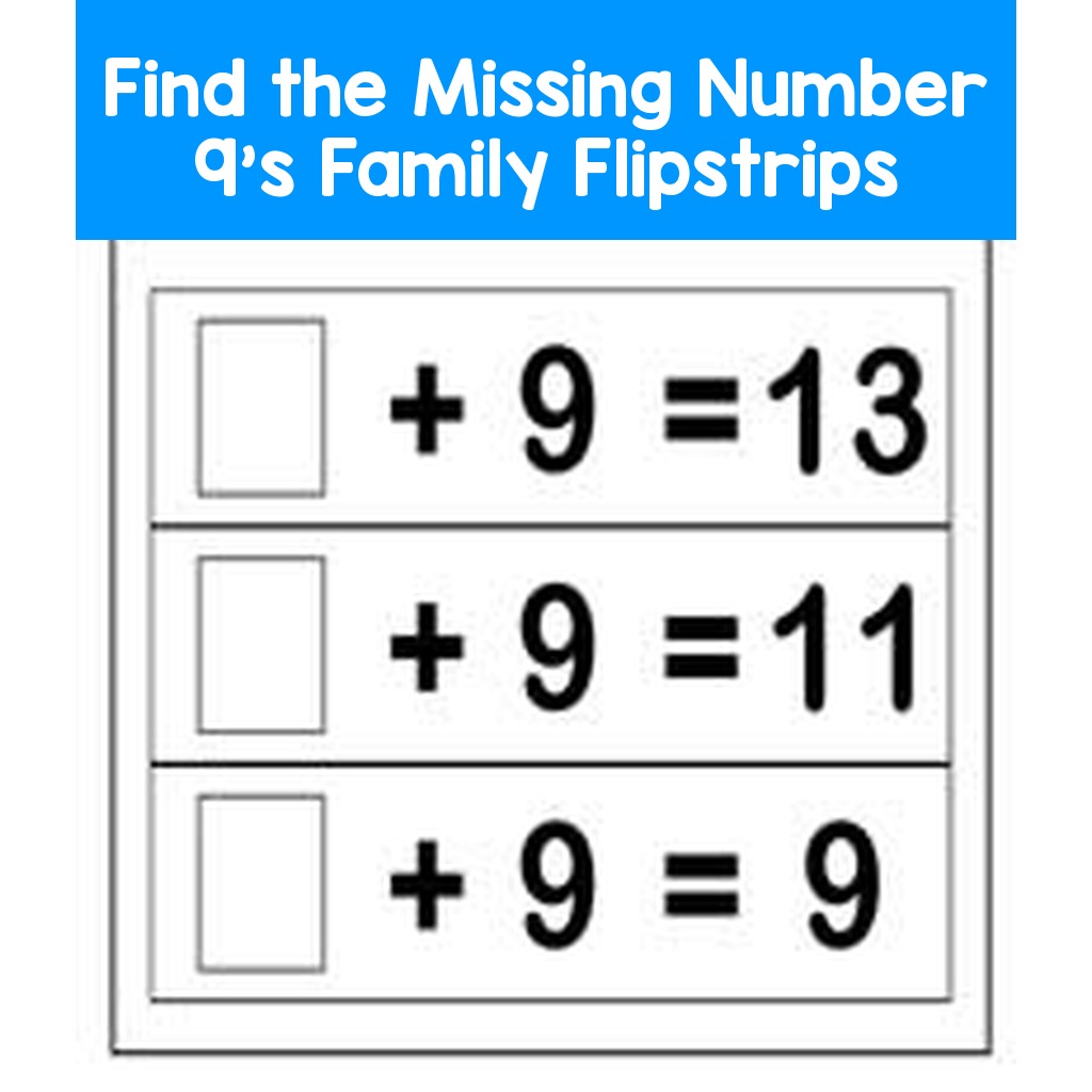 Find the Missing Number 9's Family Flipstrips