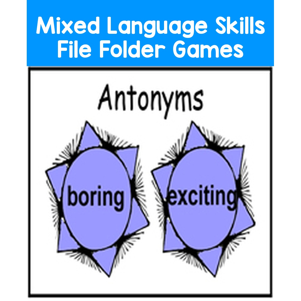Mixed Language Skills File Folder Games