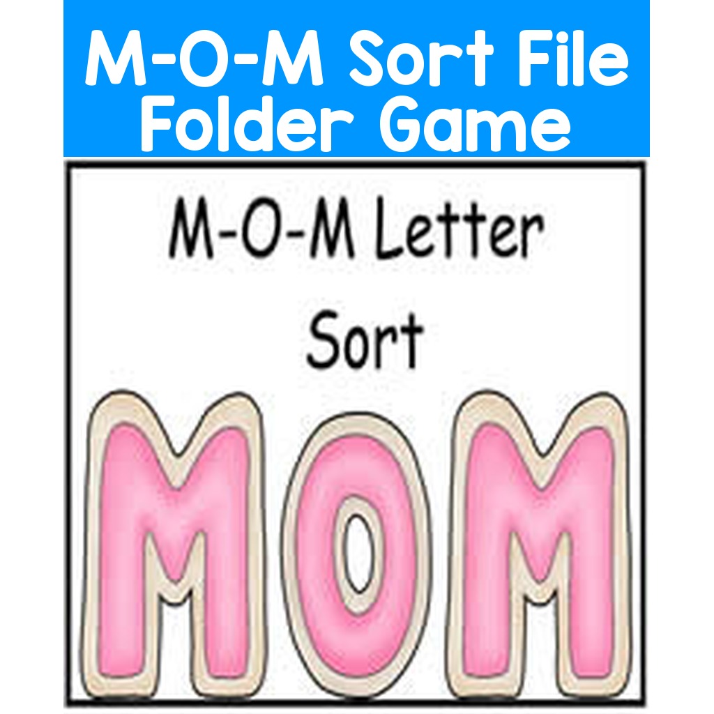 M-O-M Sort File Folder Game