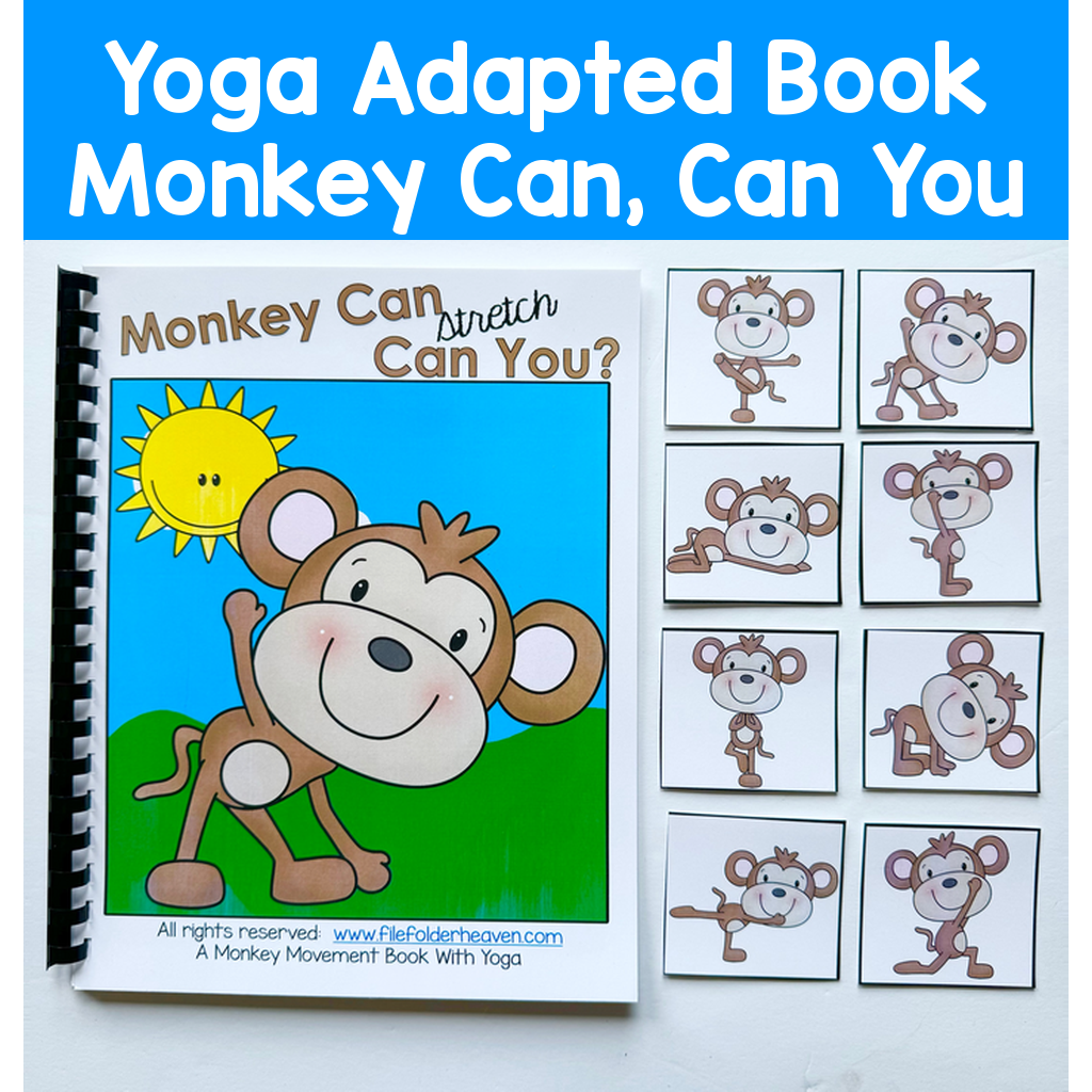 Yoga Adapted Book Monkey Can, Can You