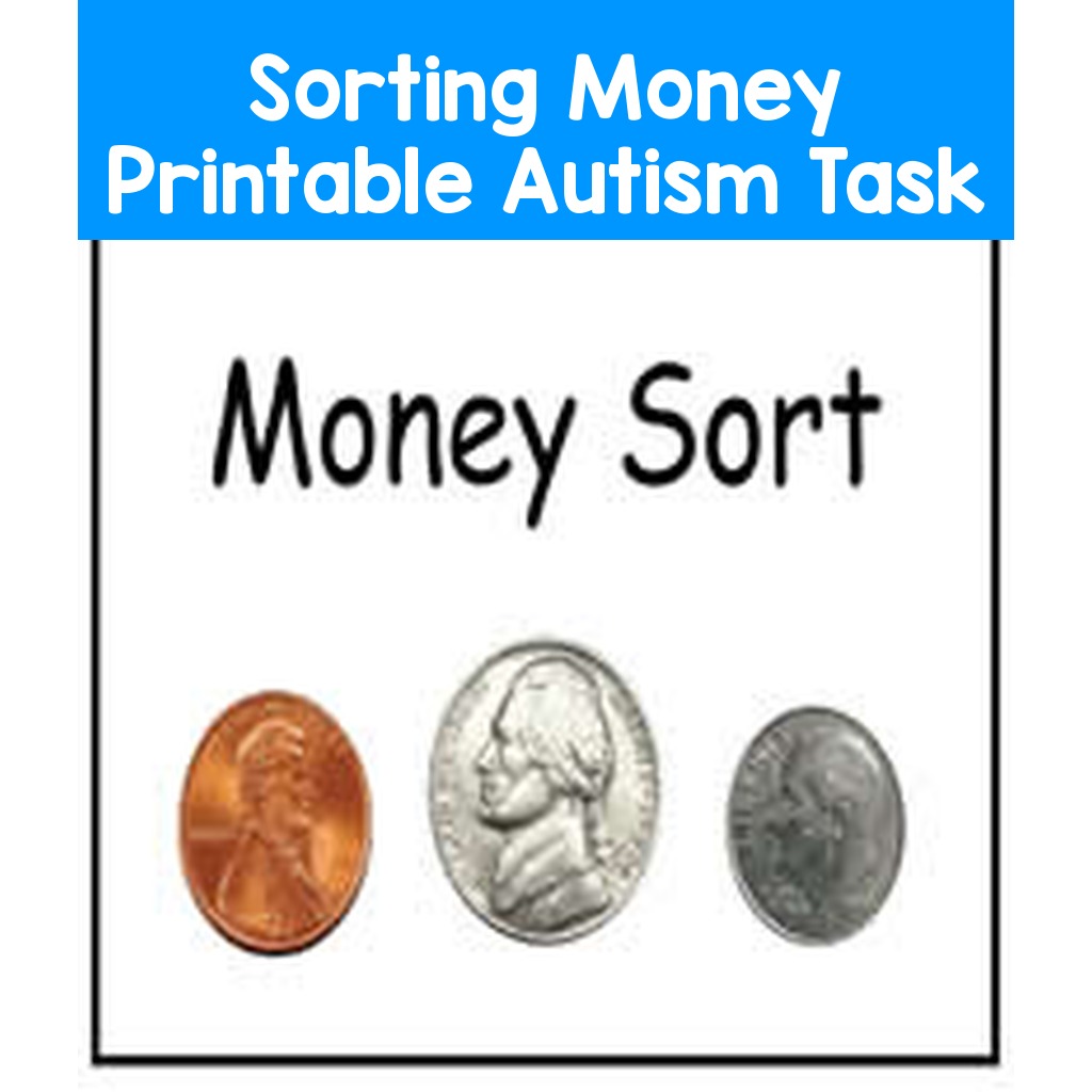 Sorting Money Printable Autism Task